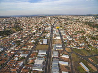 Small cities in South America, city of Botucatu in the state of Sao Paulo, Brazil, South America 