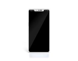 silver modern Smartphone with notch