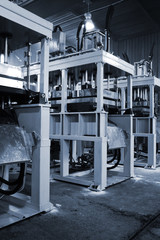 powerful press in a modern factory