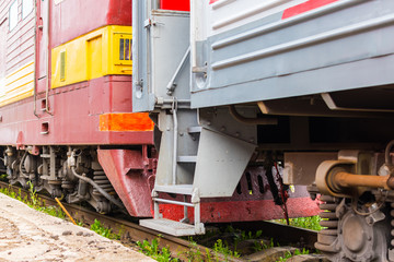 Naklejka premium details of the railway