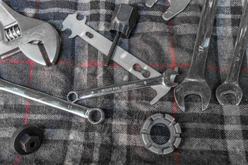 tools for mechanical works on bicycle