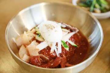 Korean noodle naengmyeon