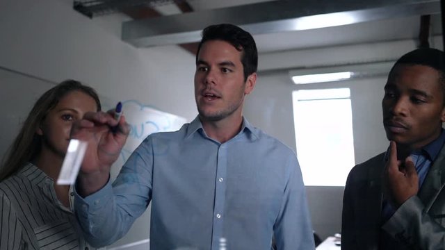 Young team free thinkers brainstorming the future