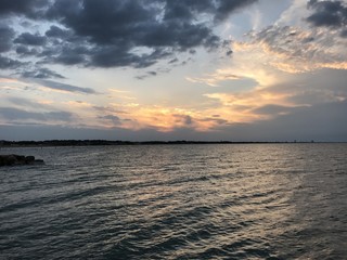 Obraz premium cesenatico sunset