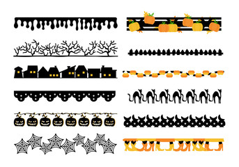 Halloween cute design borders element 