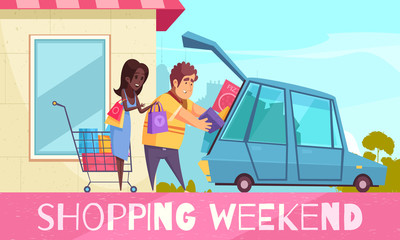 Weekend Shopping Family Background