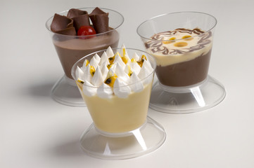 Delicious sweet mousse