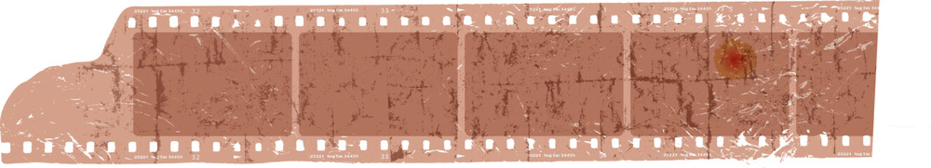 grungy filmstrip, blank photo frames, free space for pictures,vector,fictional artwork © Thomas Bethge