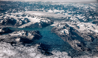 Kalaallit Nunaat - Greenland aerial view