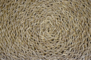 Wicker stand for tableware made of artificial rattan