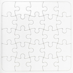 White puzzle background