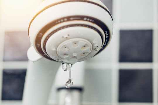 Water leak drop from old shower head