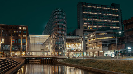 Fototapeta premium view over the canal to main station