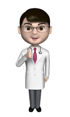 医者　３０代　サムズアップ