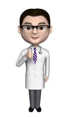 医者　３０代　サムズアップ