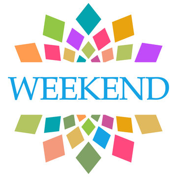 Weekend Colorful Shapes Circular 