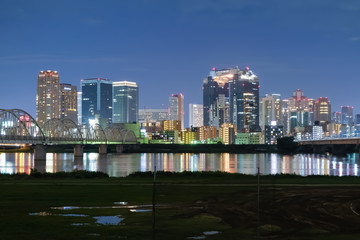 Obraz premium 大阪 淀川 夜景