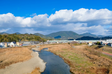 田辺市 会津川と高尾山