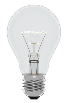 electric lightbulb 3d render