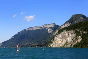 Lac d'Annecy. Lake Annecy.