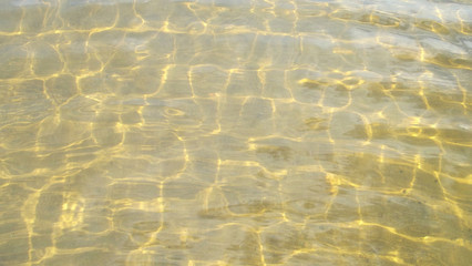 Sunlight is reflected in the water.Beautiful abstract background.
