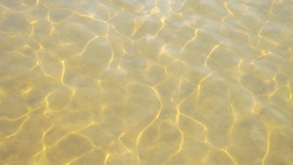 Sunlight is reflected in the water.Beautiful abstract background.