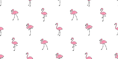Flamingo seamless pattern vector scarf isolated tile background repeat wallpaper illustration