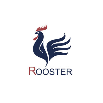 rooster icon design isolated on white background