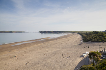 Der Strand von Tenby in Wales