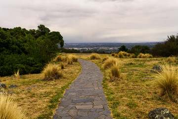 Circular trail on the hills overlooking Christchurch