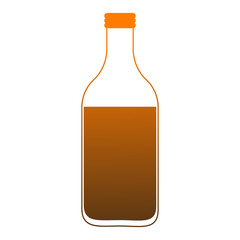 Milk bottle isolated vector illustration graphic design
