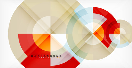 Obraz premium Vector circle abstract background
