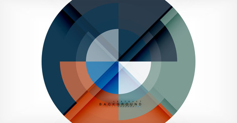 Vector circle abstract background