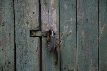 old wooden door