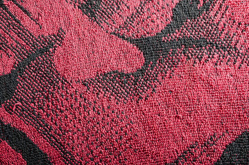 fabric texture black-red
