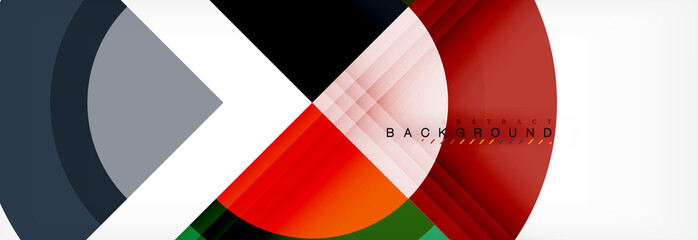 Obraz premium Vector circular geometric abstract background