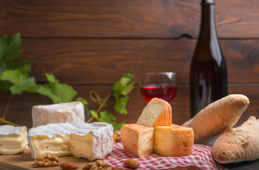 french cheese on a table top