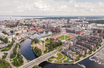 Aerial view of Tampere