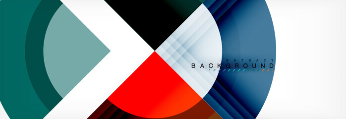 Obraz premium Vector circular geometric abstract background