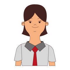 Executive business woman cartoon vector illustration graphic design