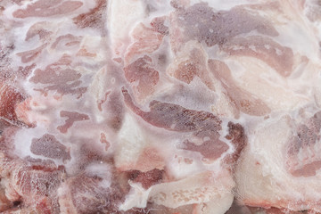 冷凍した豚肉