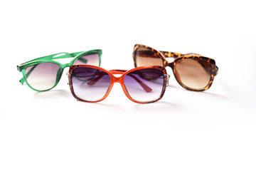 Women Fashionable Sunglasses on white background