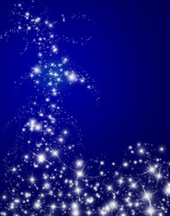 Blue abstract Christmas background