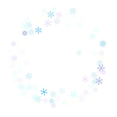 Falling down snow confetti, snowflake vector border. Festive winter, Christmas, New Year sale background. Cold weather, winter storm, scatter texture. Hipster snowfall falling snowflakes cool confetti