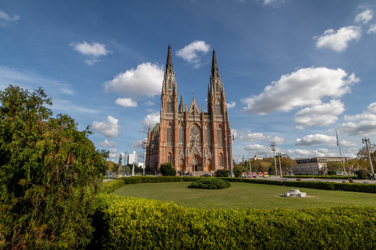 La Plata Cathedral and Plaza Moreno - La Plata, Buenos Aires Province, Argentina