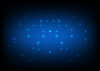 Naklejka premium Abstract innovation technology and digital hi tech background, vector illustration