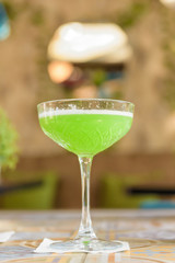 Colorful cocktail on top of the bar, summer coctails