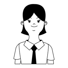 Executive business woman cartoon vector illustration graphic design