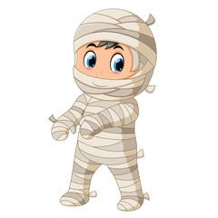 Naklejka premium Mummy walking