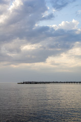 Clouds over Palanga pier